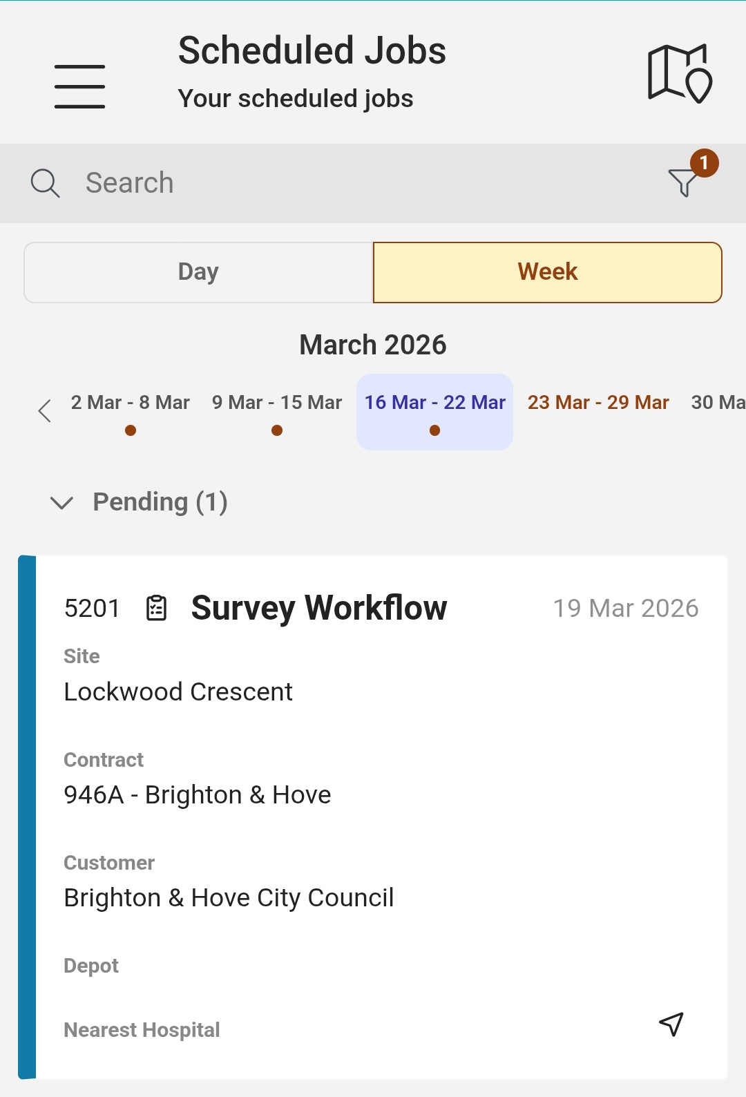 Field inspection walkthrough