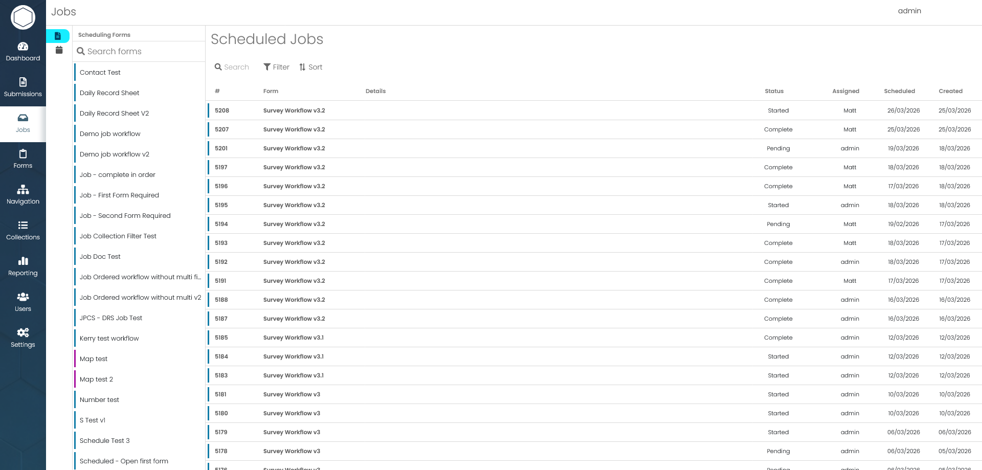 Job management walkthrough